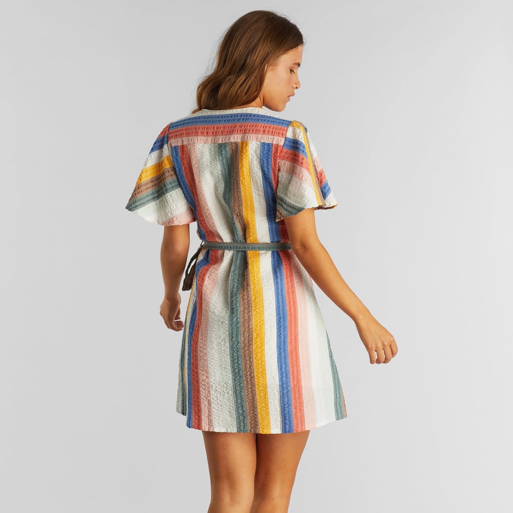 Wrap Dress Kungshamn Stripes Multi Color