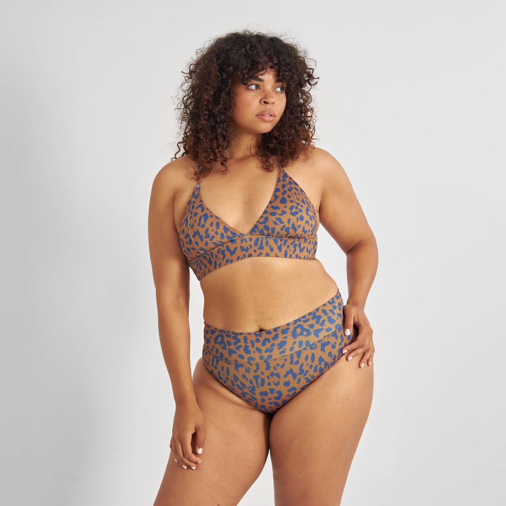 Bikini Top Alva Leopard Light Brown