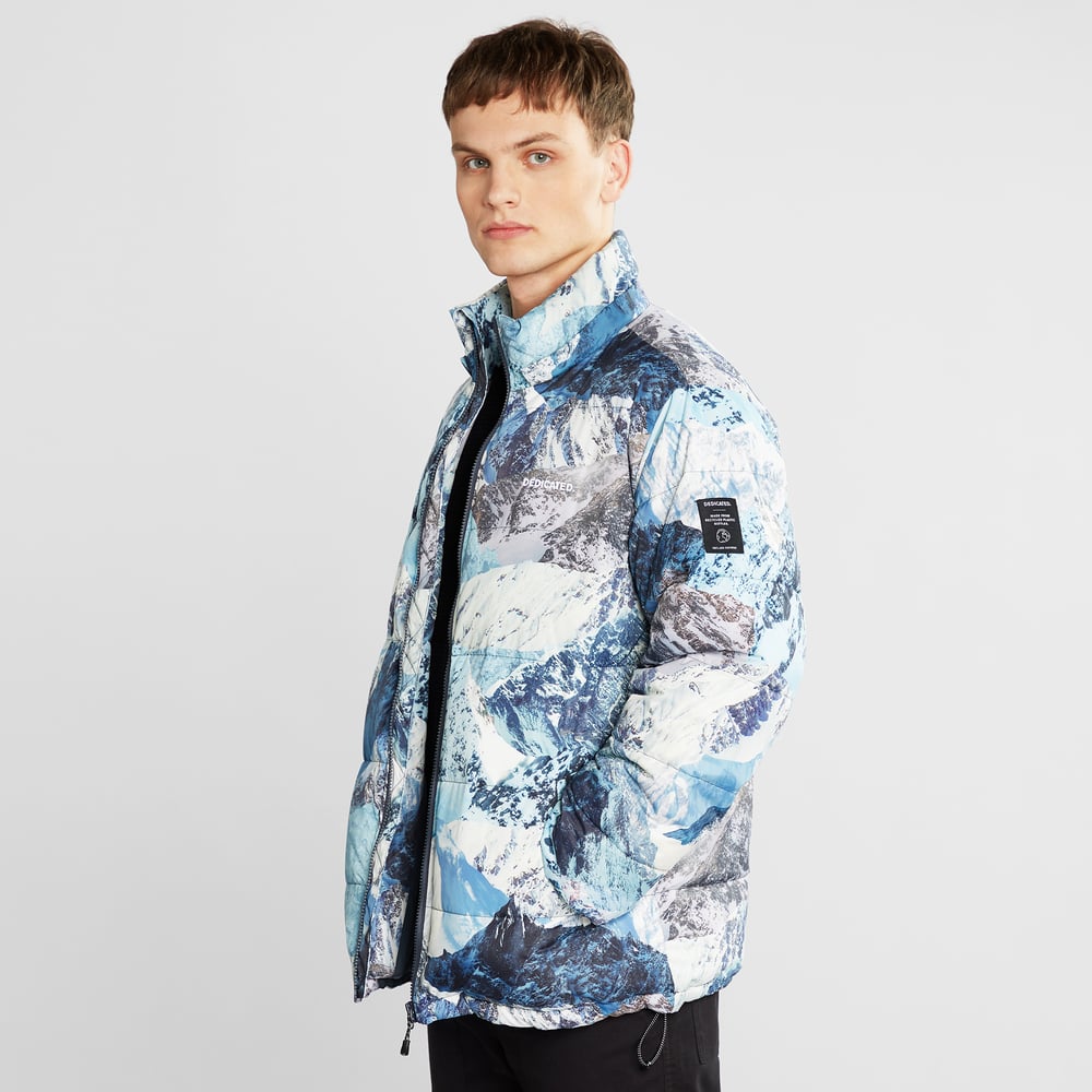Puffer Jacket Dundret Mountain Collage Multi Color