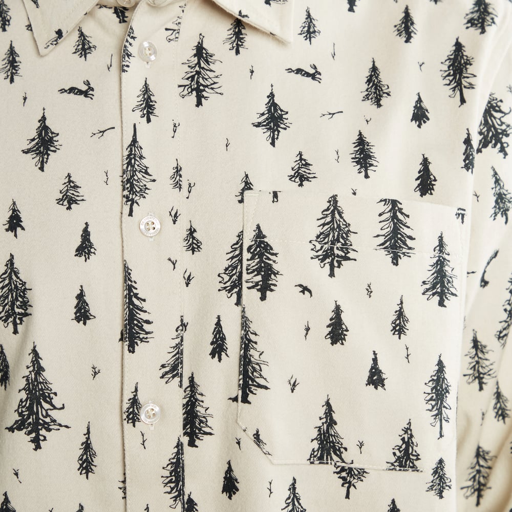 Shirt Rute Pen Forest Bone White
