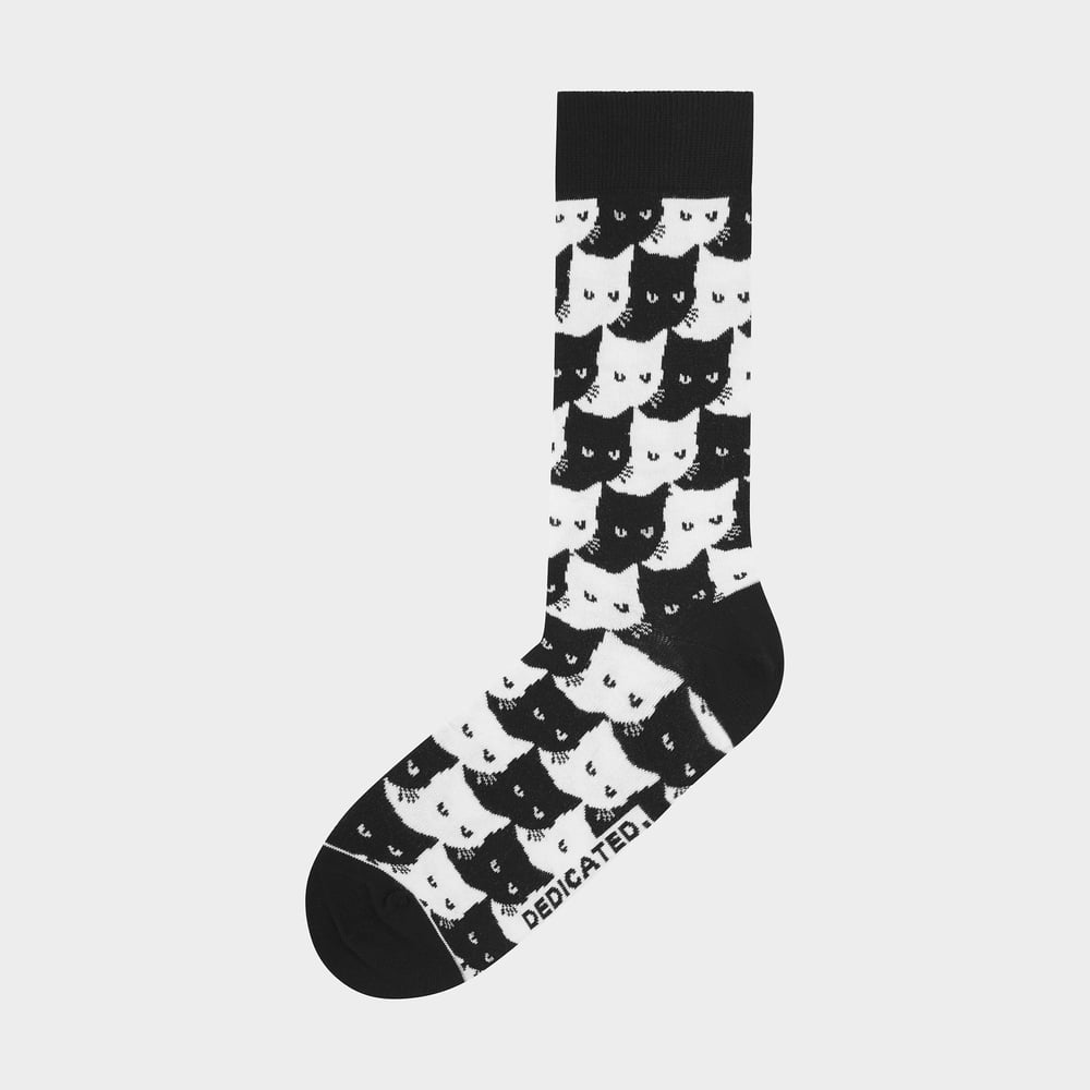 Socks Sigtuna Pepita Cats Black