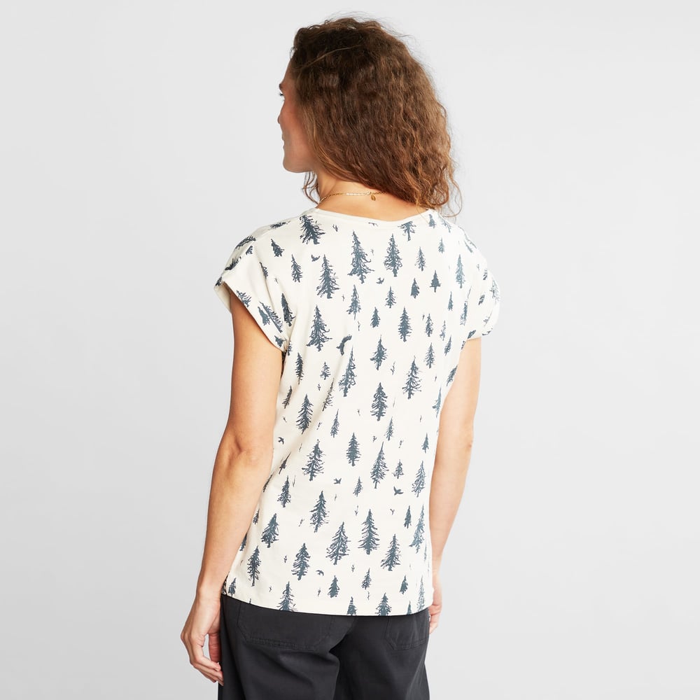 T-shirt Visby Pen Forest Oat White