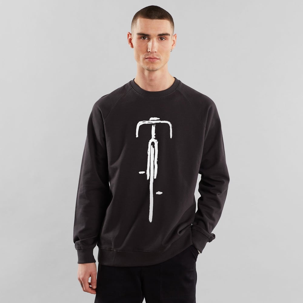 Sweatshirt Malmoe Bike Front Charcoal