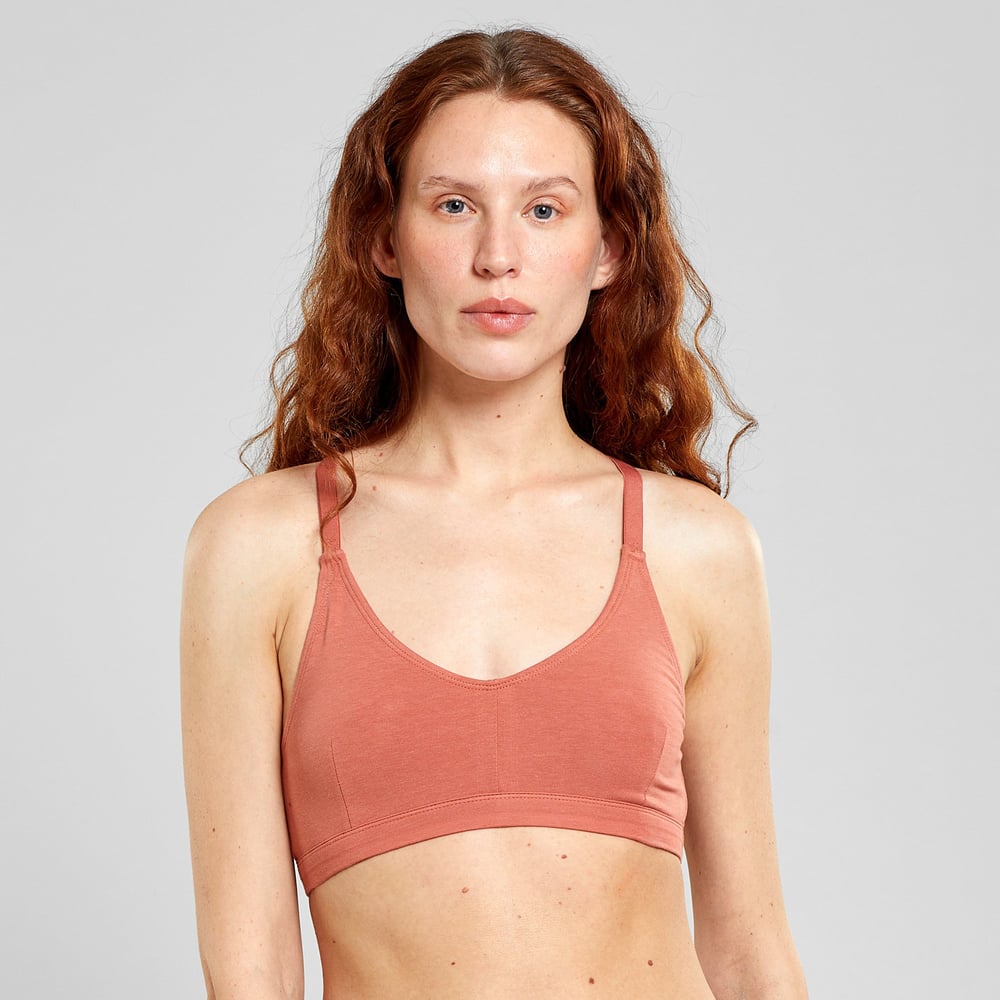 Soft Bra Junsele Terracotta Red
