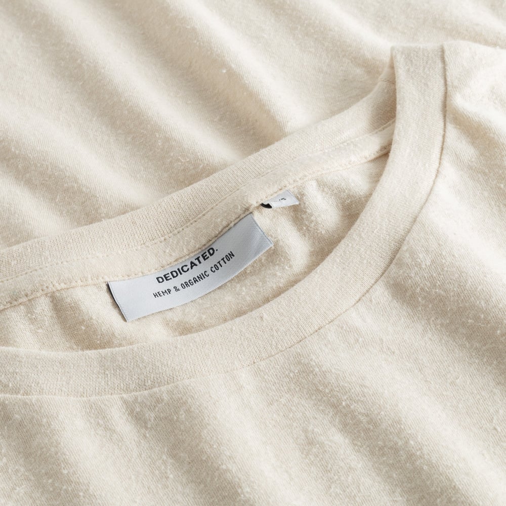 T-shirt Gustavsberg Hemp Vanilla White