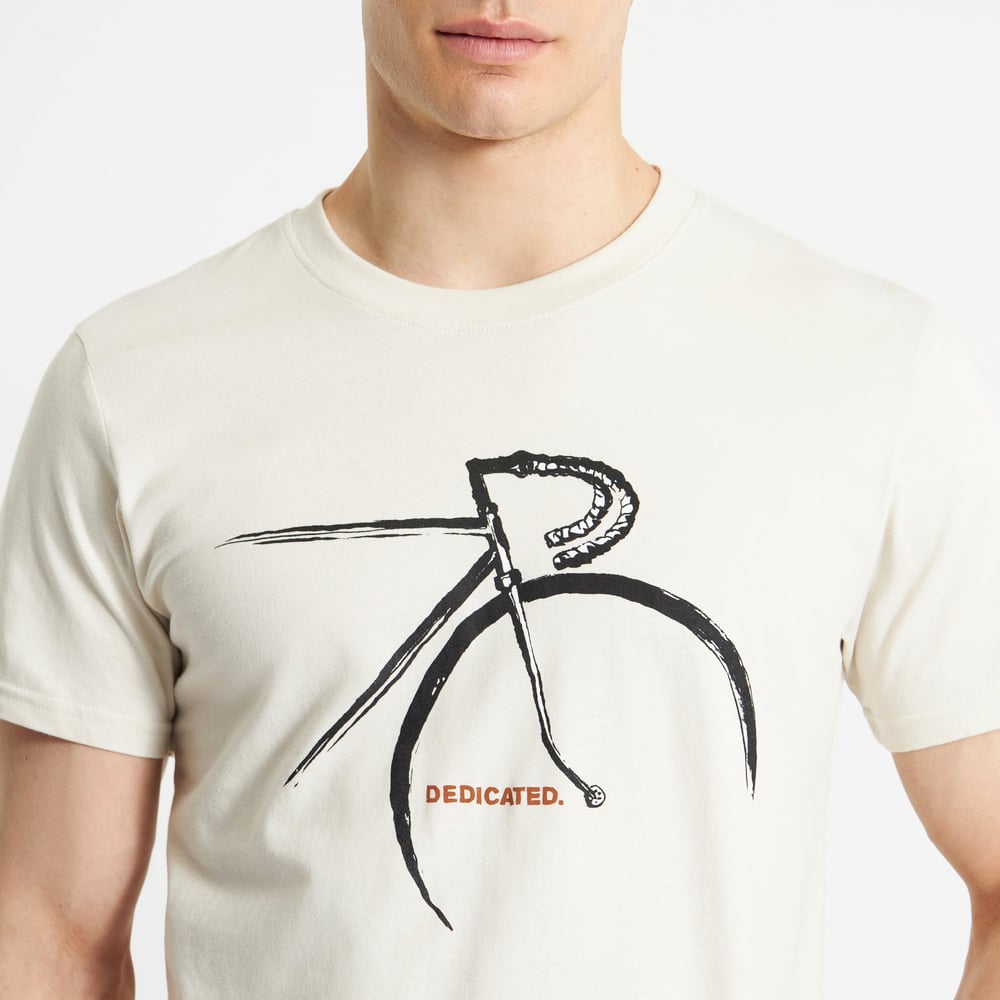 T-shirt Stockholm Side Bike Oat White