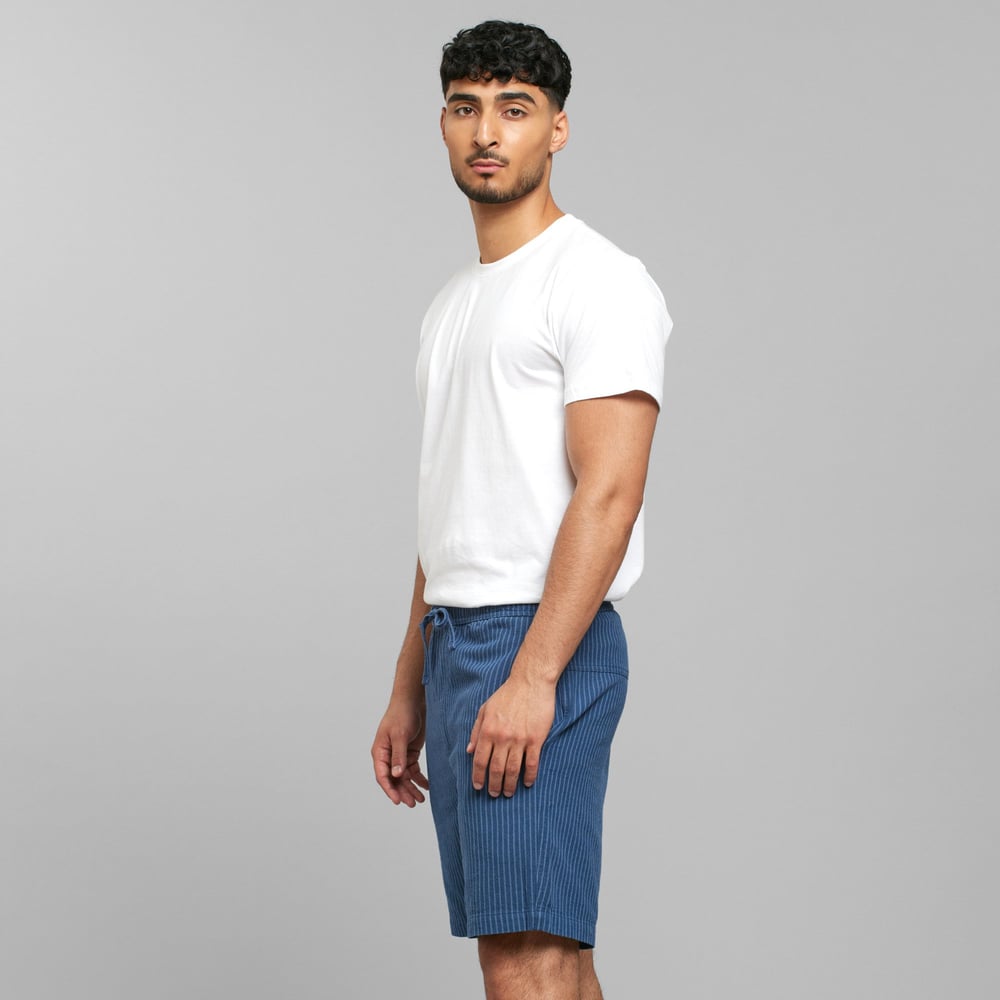 Shorts Vejle Work Stripe Dark Blue