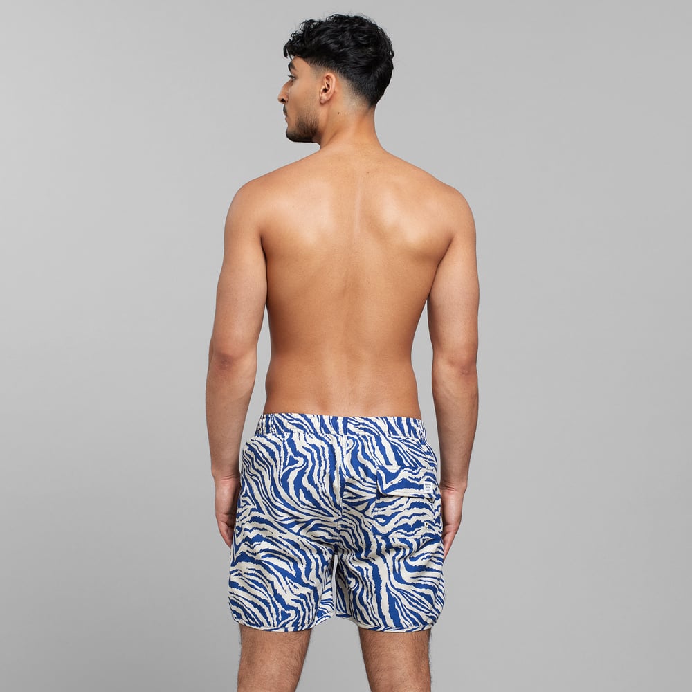 Swim Shorts Sandhamn Zebra Blue