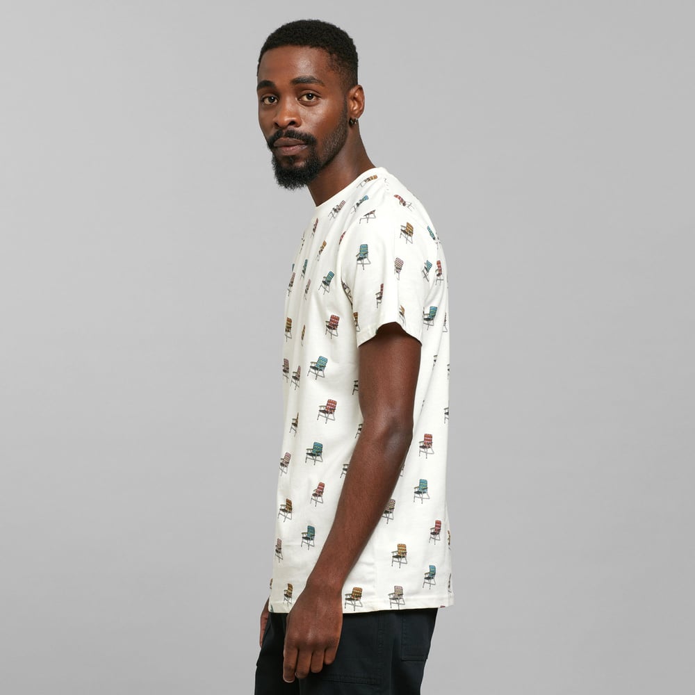 T-shirt Stockholm Lawn Chair AOP Off White