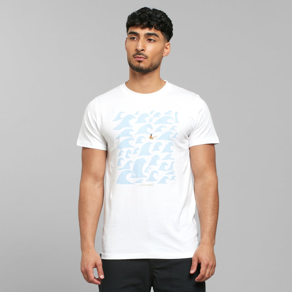 T-shirt Stockholm Lone Surfer White