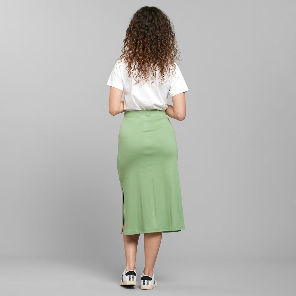 Rib Skirt Kvarnvik Sea Green