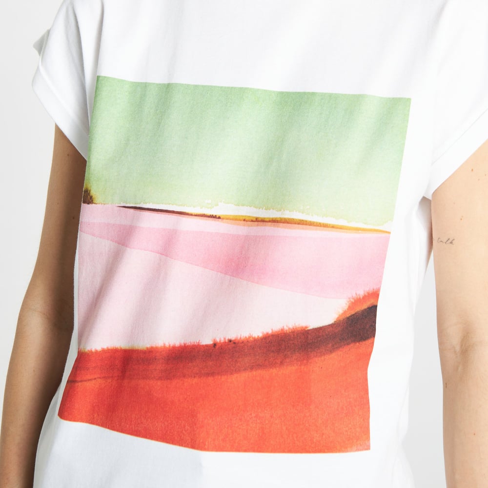 T-shirt Visby Landscape White
