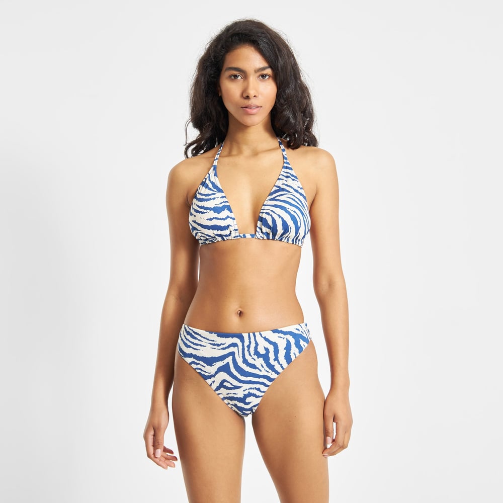 Bikini Bottoms Sanda Zebra Blue