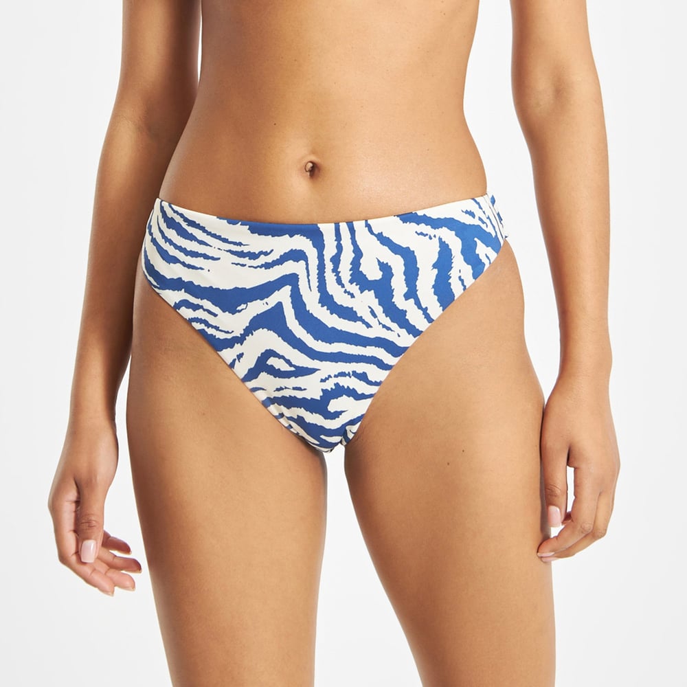 Bikini Bottoms Sanda Zebra Blue