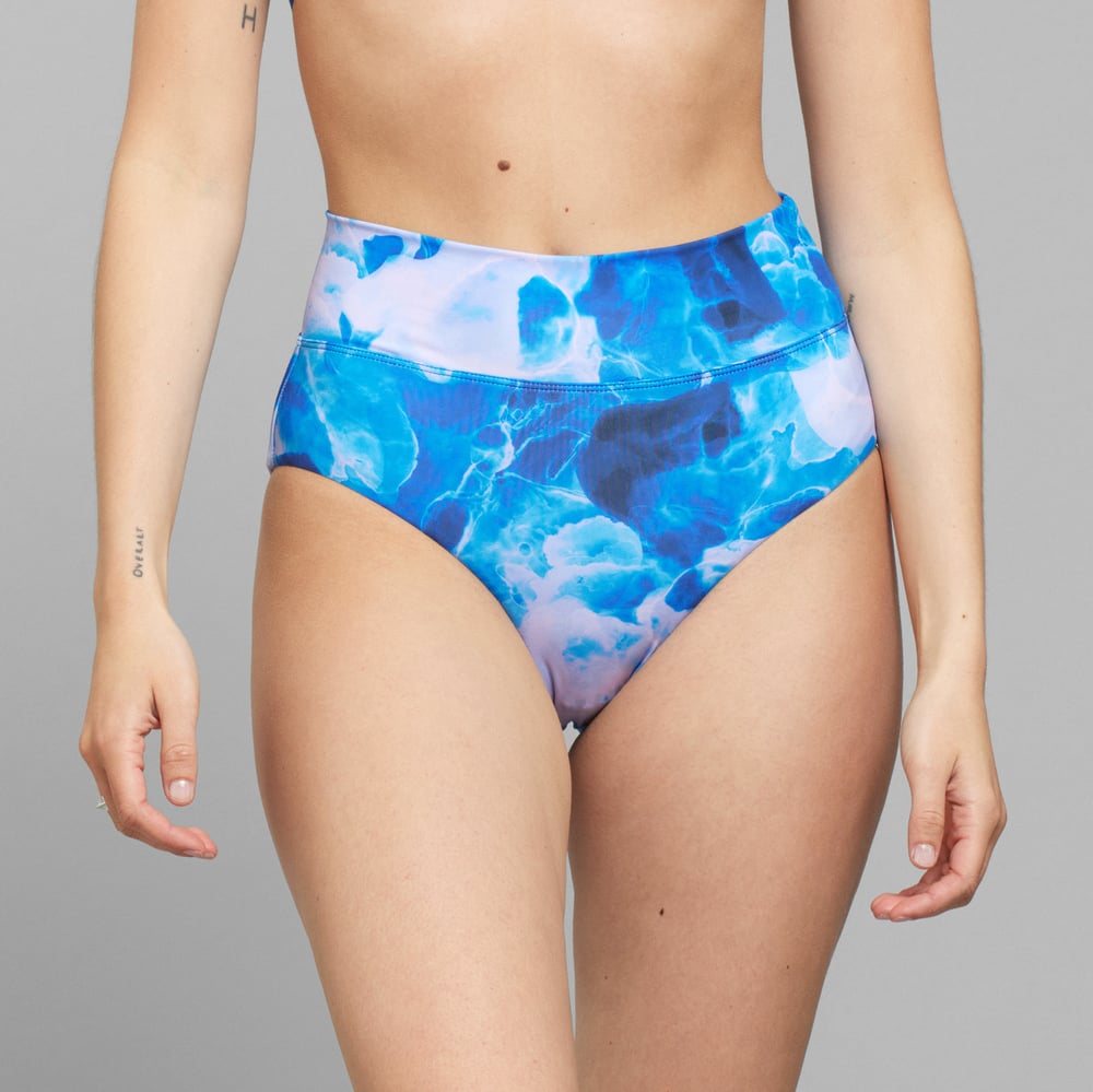 Bikini Pants Slite Ocean Ink Dark Multi Color