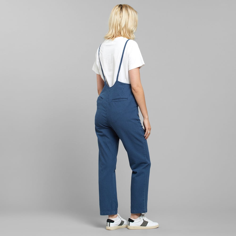Jumpsuit Emmaboda Work Stripe Dark Blue