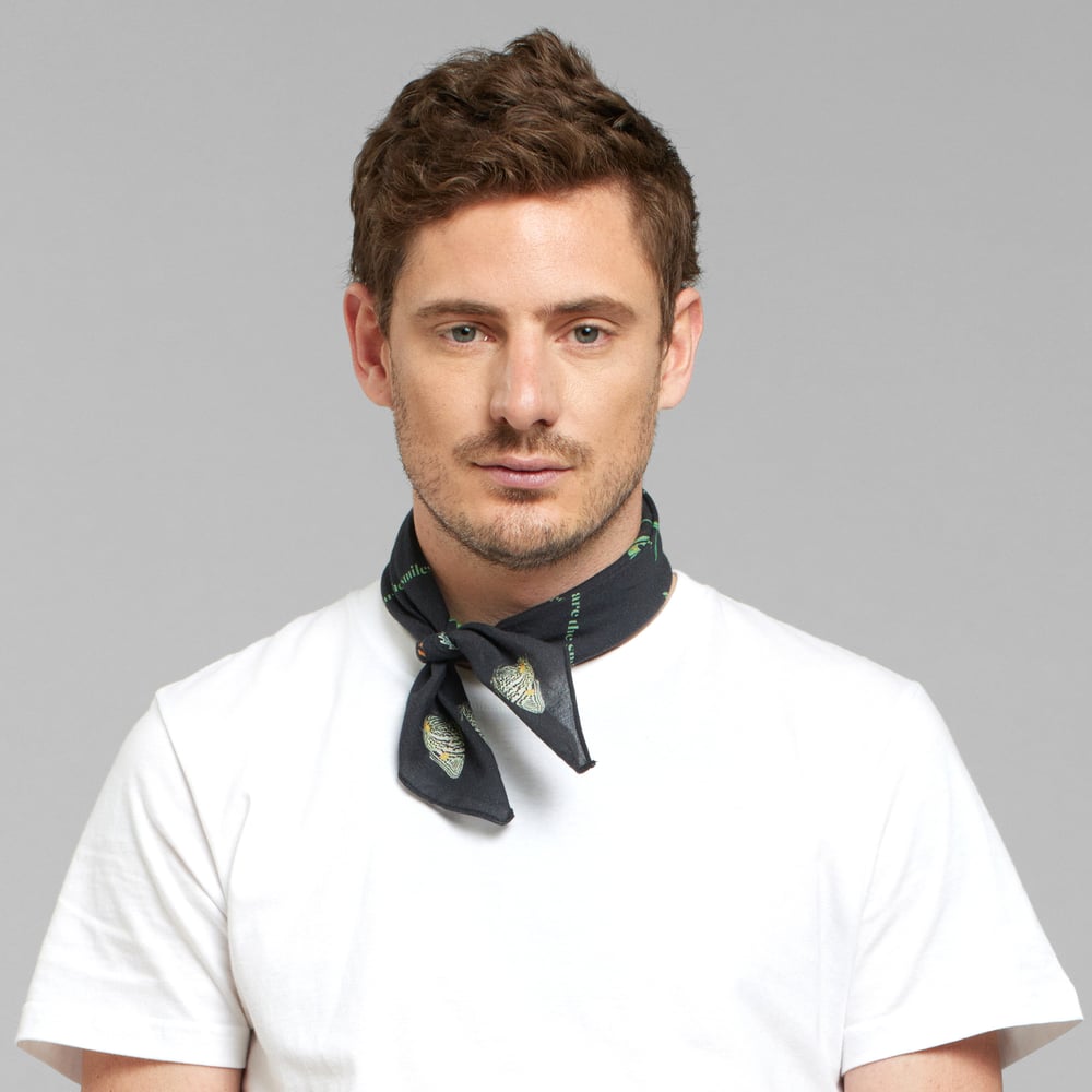 Scarf Kullavik Butterflies Black