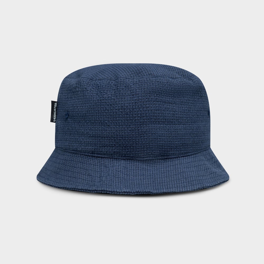 Bucket Hat Seersucker Navy