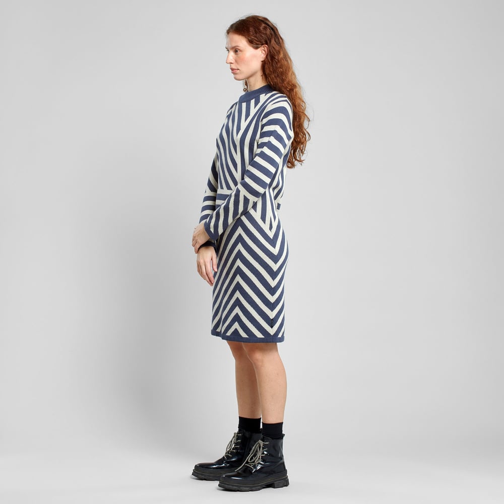 Dress Lo Mountain Line Ombre Blue