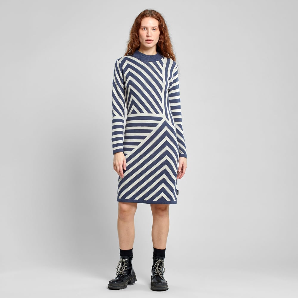 Dress Lo Mountain Line Ombre Blue