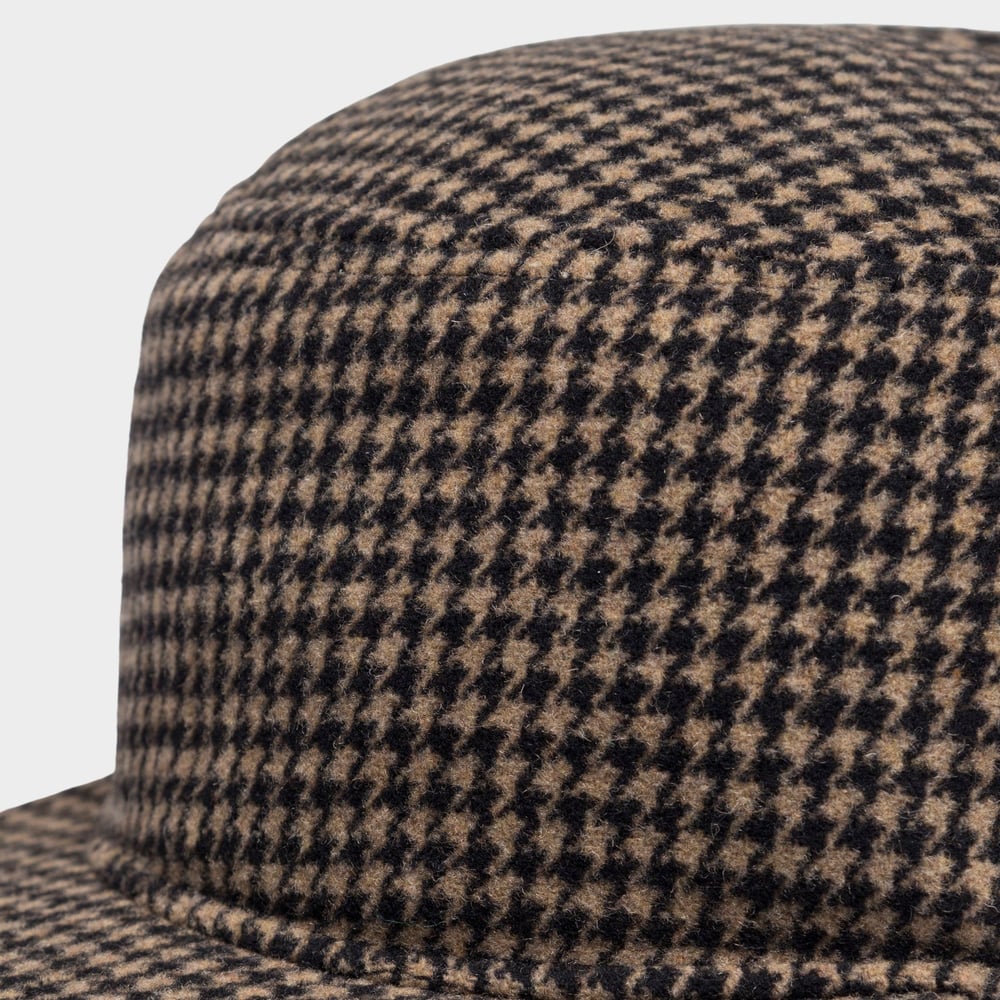 Earflap Cap Jokkmokk Wool Pepita Brown