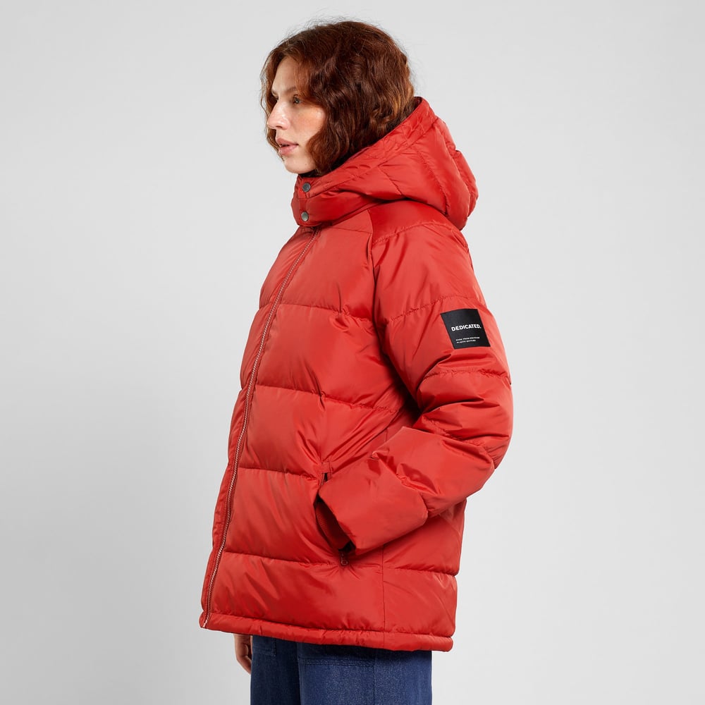 Puffer Jacket Boden Ochre Red