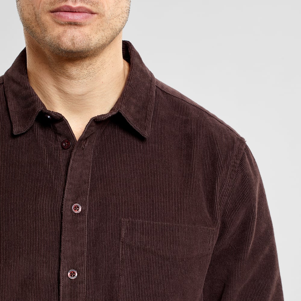 Shirt Varberg Corduroy Coffee Brown