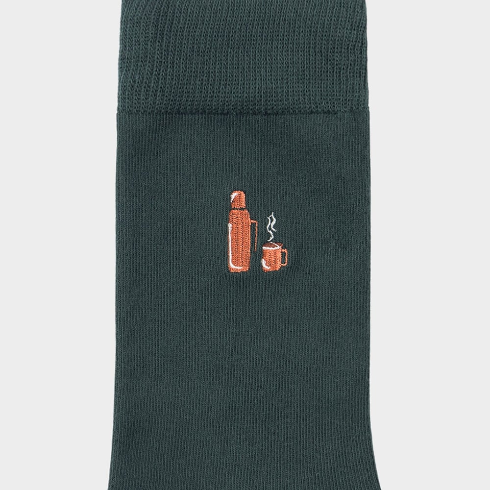 Socks Sigtuna Thermos Dark Green