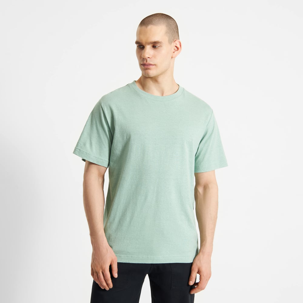 T-shirt Gustavsberg Hemp Granite Green