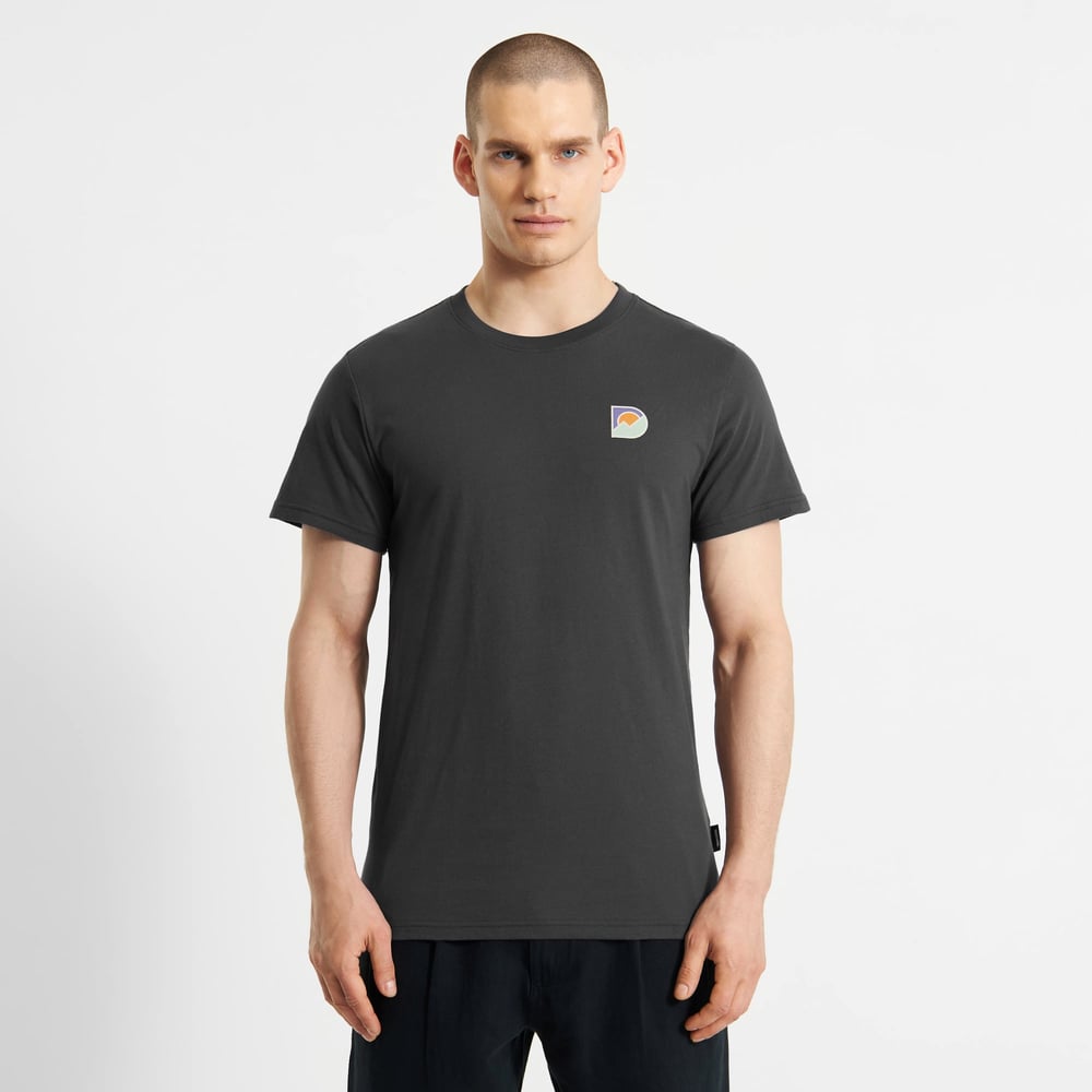 T-shirt Stockholm Mountain Logo Charcoal