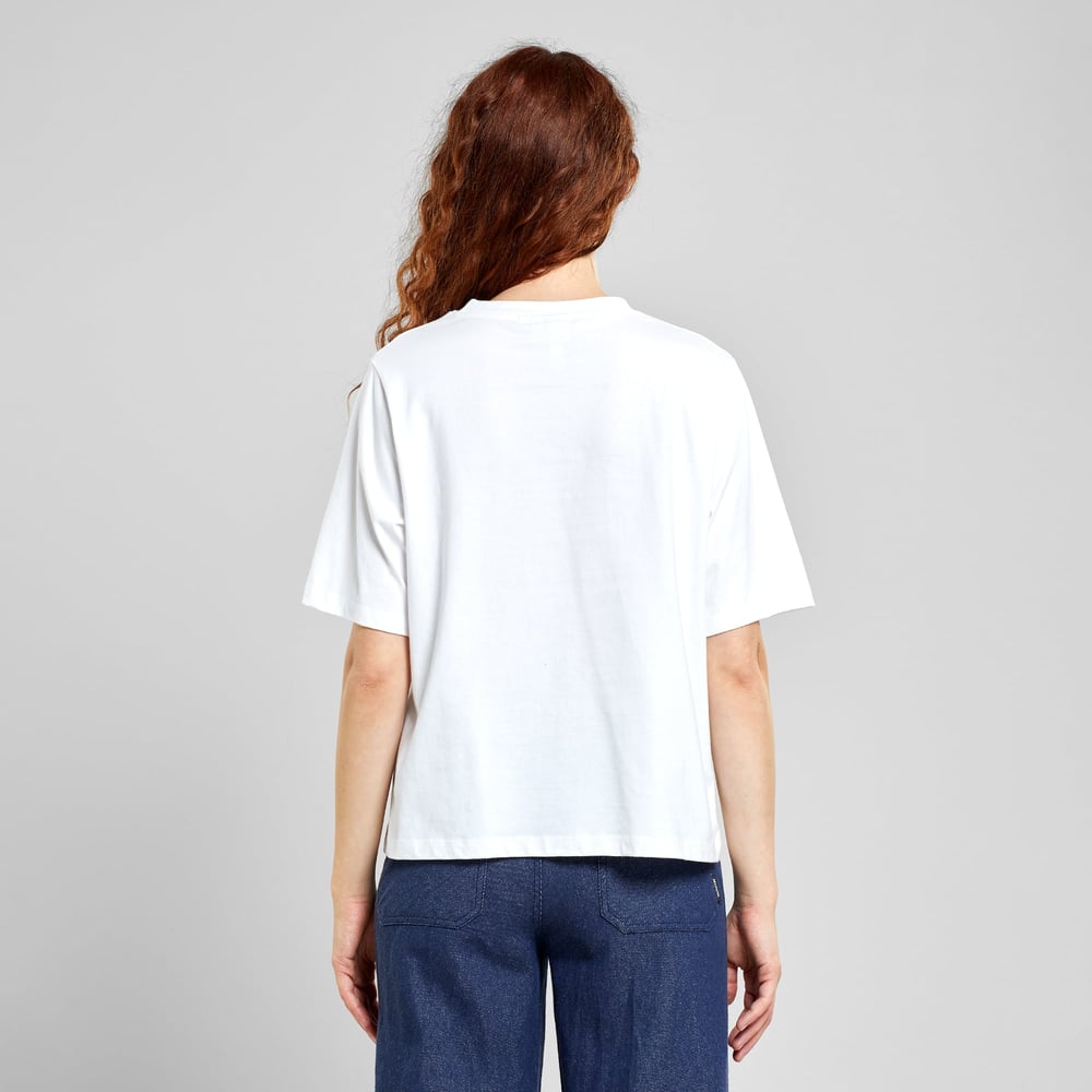 T-shirt Vadstena Stina Warm Sky White