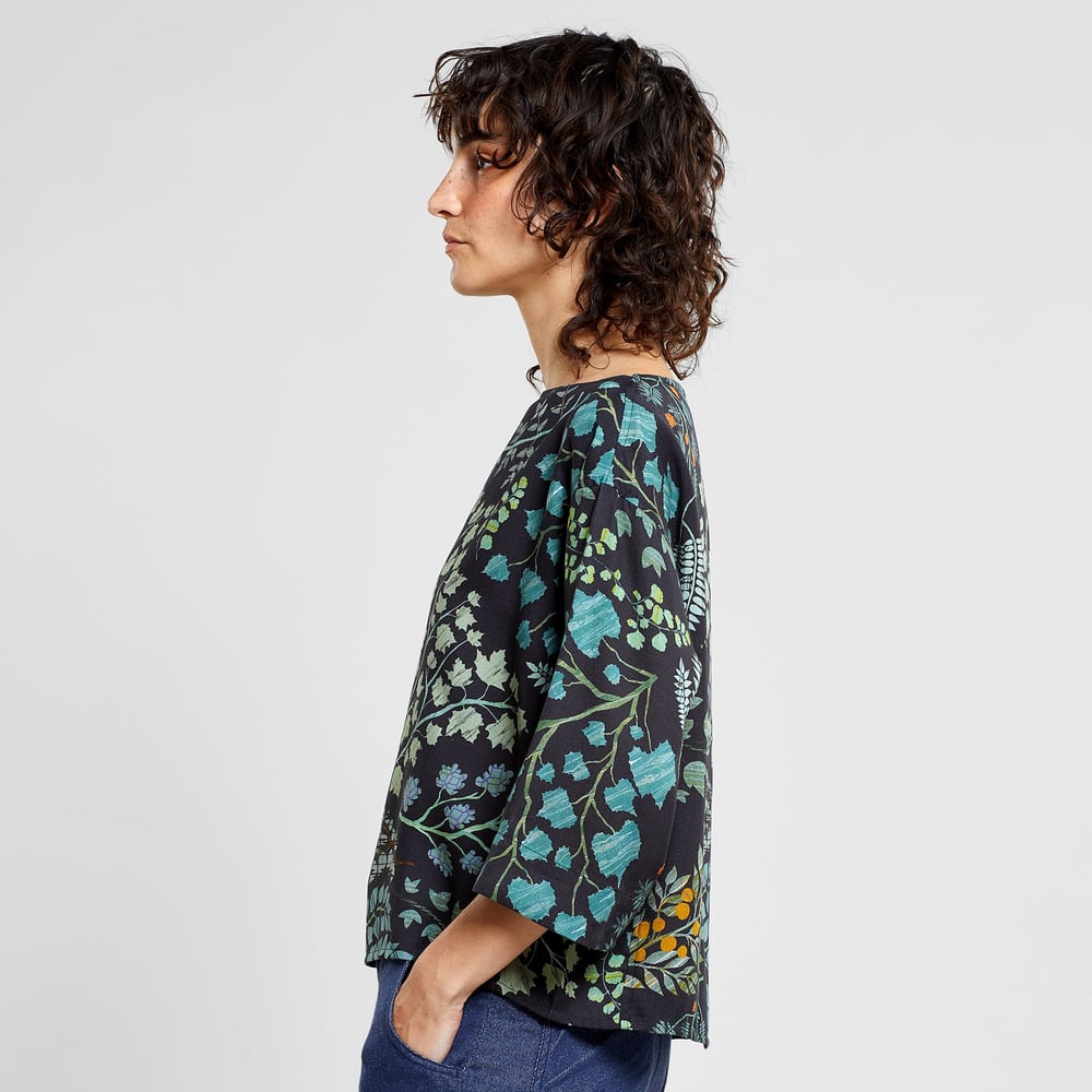 Top Vellinge Botanical Quilt Black