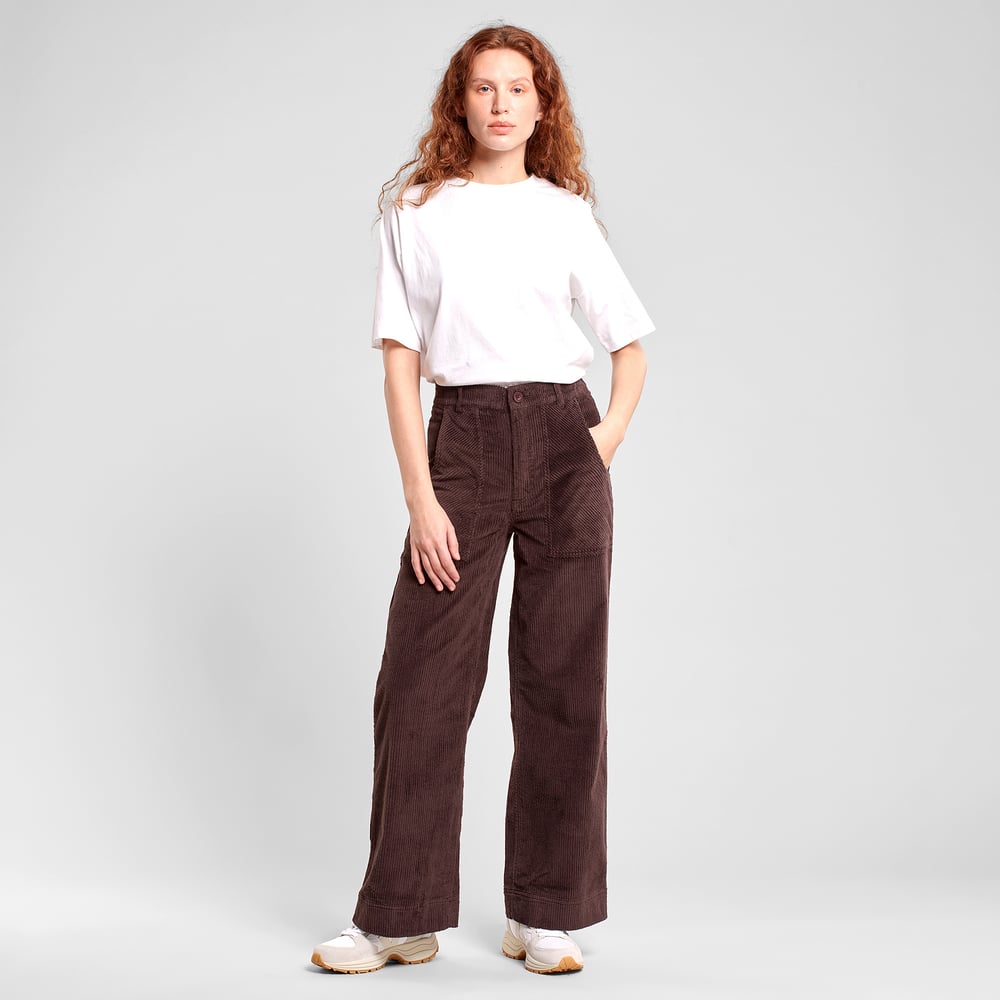 Workwear Pants Vara Corduroy Coffee Brown