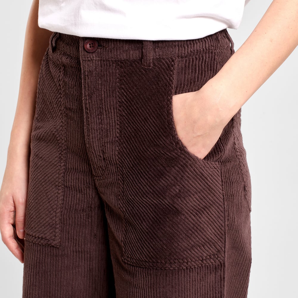 Workwear Pants Vara Corduroy Coffee Brown