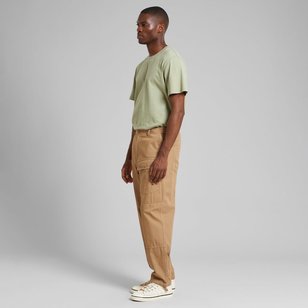 Cargo Pants Dokkas Canvas Kelp Beige