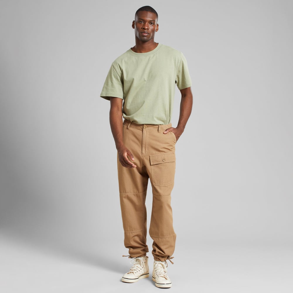 Cargo Pants Dokkas Canvas Kelp Beige