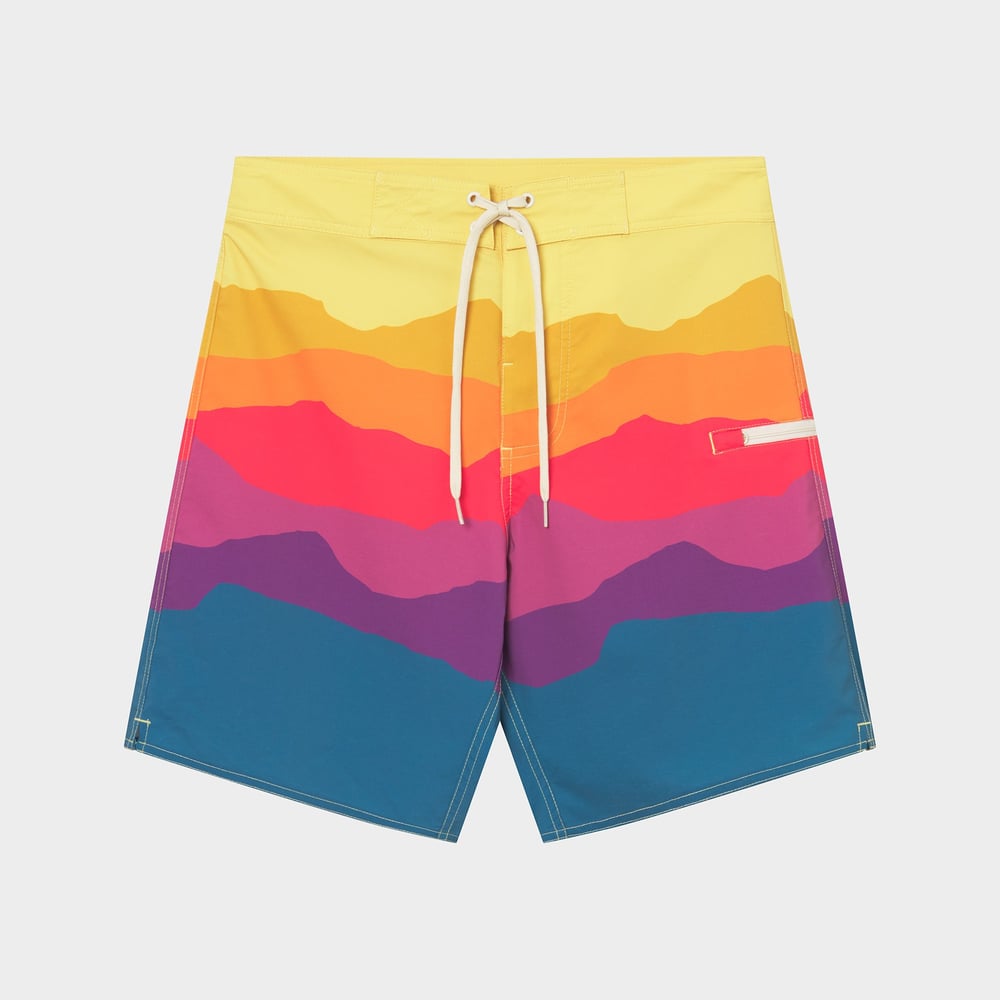 Board Shorts Toroe Sunset Lines Multi Color