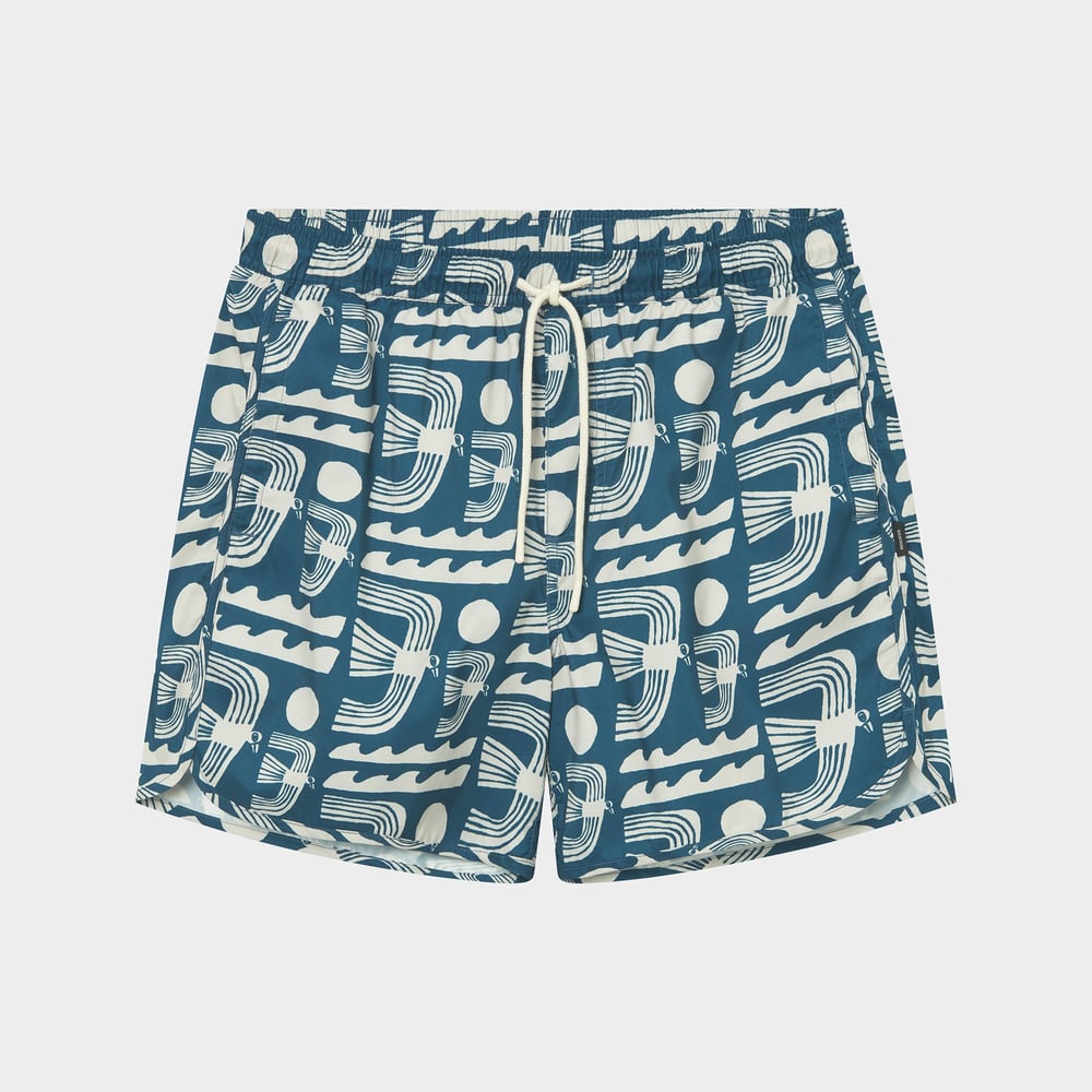 Swim Shorts Sandhamn Seagulls Majolica Blue