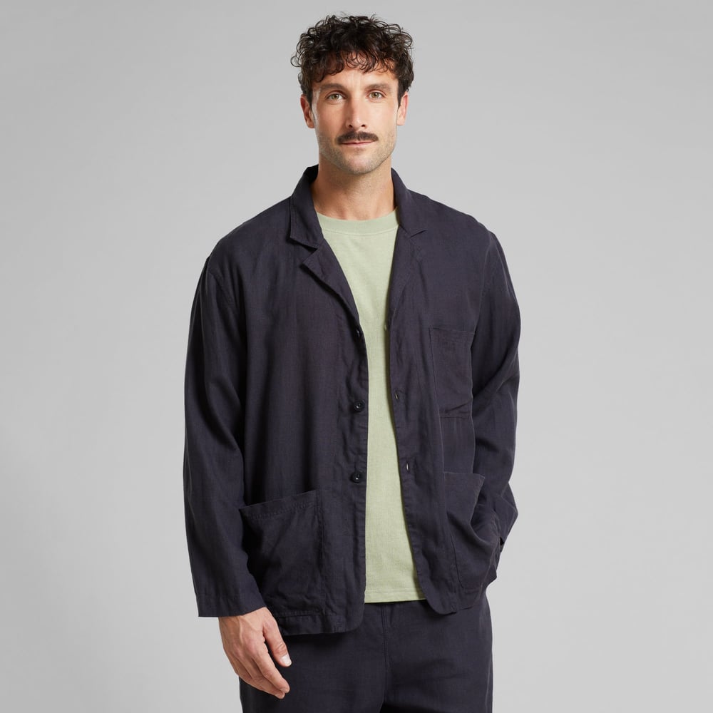 Blazer Hornstull Linen Phantom Black