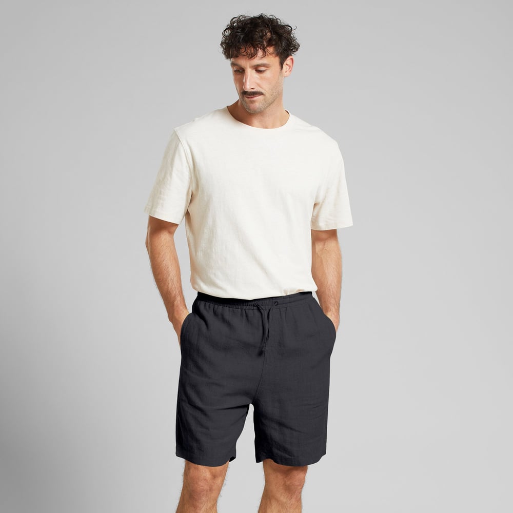 Shorts Vejle Linen Phantom Black