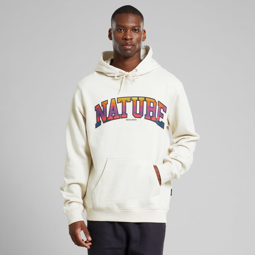 Hoodie Falun Nature Sunset Oat White