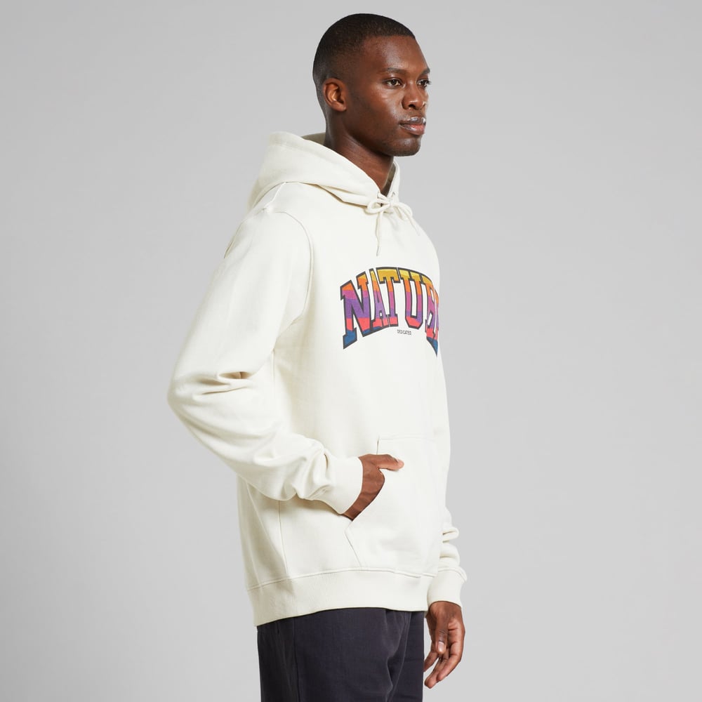 Hoodie Falun Nature Sunset Oat White