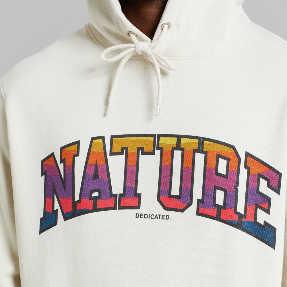 Hoodie Falun Nature Sunset Oat White