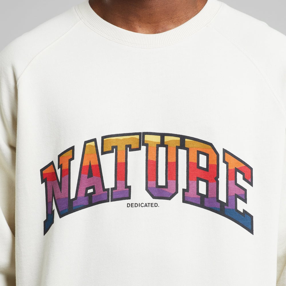 Sweatshirt Malmoe Nature Sunset Oat White