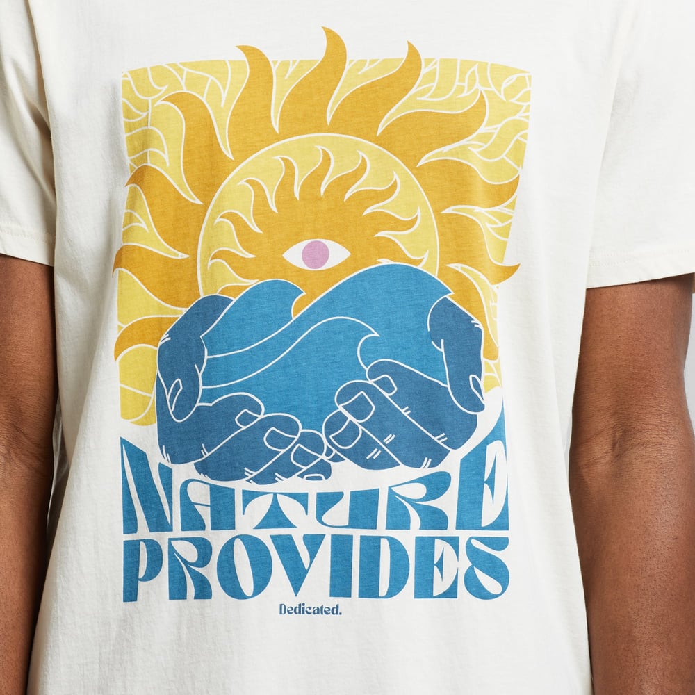 T-shirt Stockholm Nature Provides Oat White
