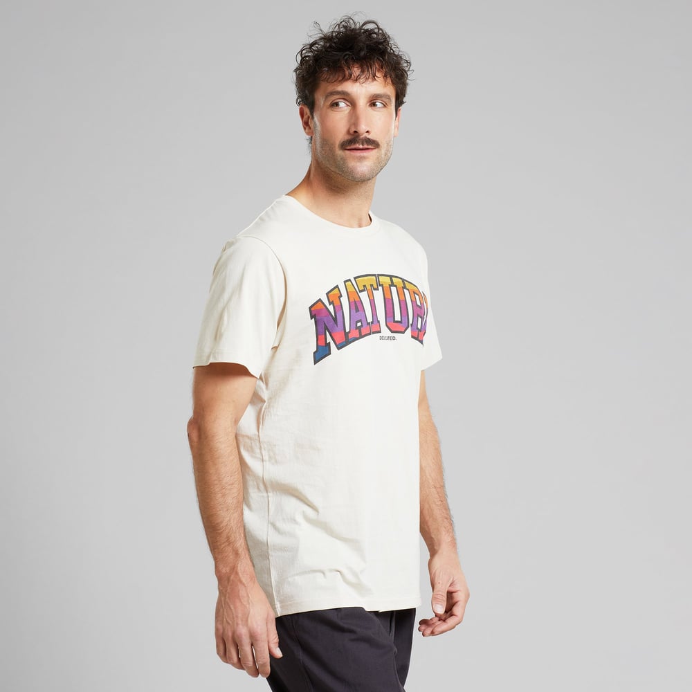 T-shirt Stockholm Nature Sunset Oat White