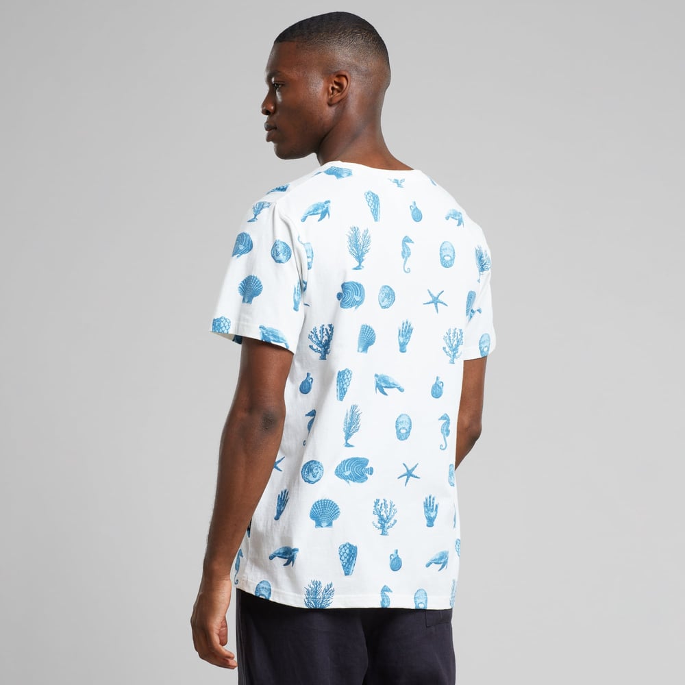 T-shirt Stockholm Ocean Life AOP Off White