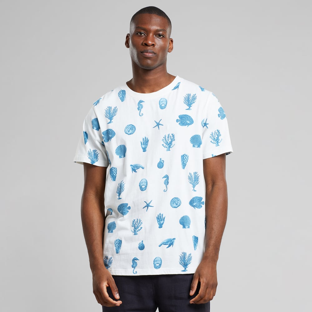 T-shirt Stockholm Ocean Life AOP Off White