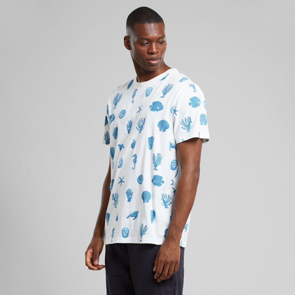 T-shirt Stockholm Ocean Life AOP Off White