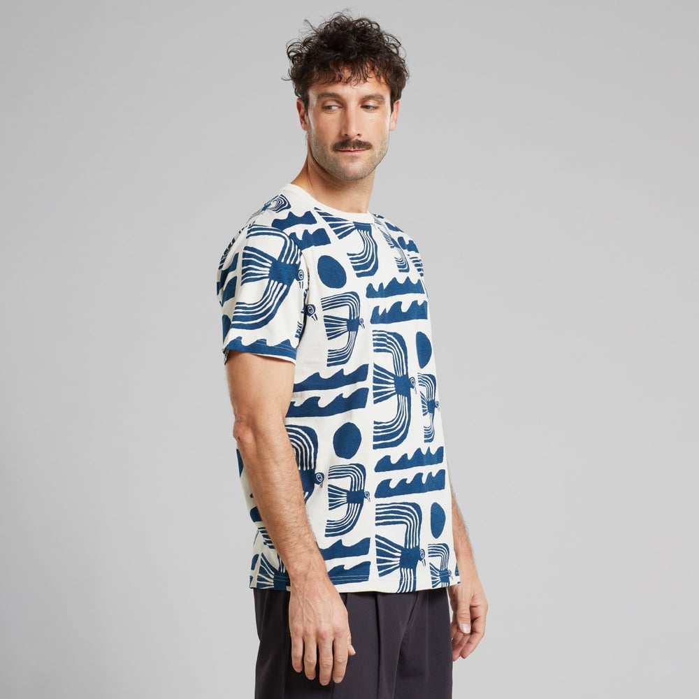 T-shirt Stockholm Seagulls Oat White